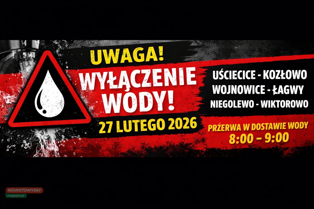 UWAGA! PLANOWANE WYŁĄCZENIE WODY W SZEŚCIU MIEJSCOWOŚCIACH – 27 LUTEGO!