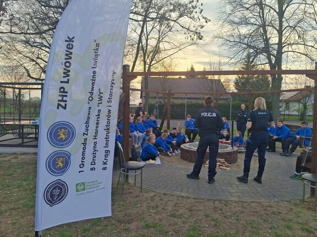Policjanci u harcerzy – rozmowy o bezpieczeństwie