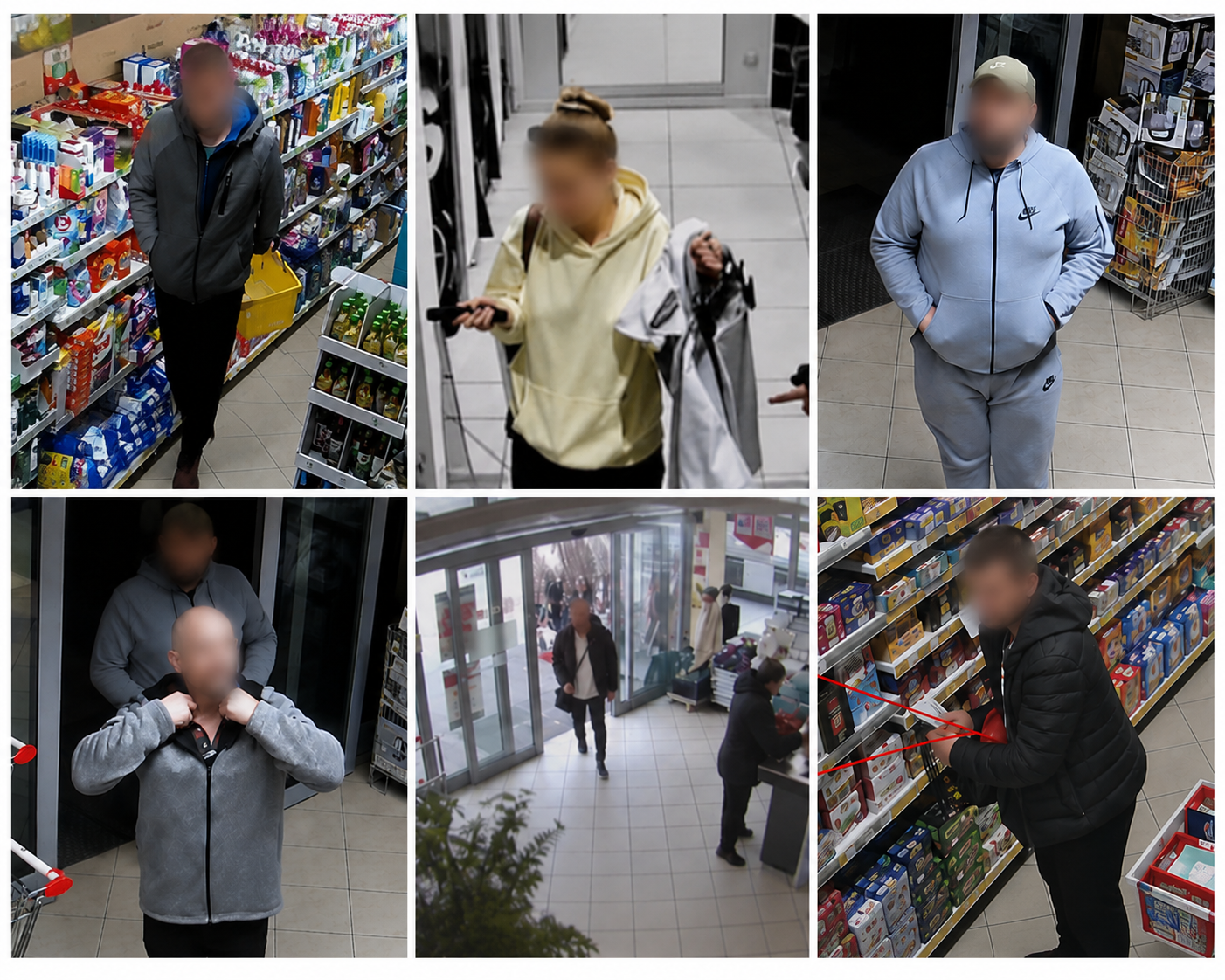 Uwaga! Kradzieże sklepowe w powiecie nowotomyskim. Policja opublikowała wizerunki