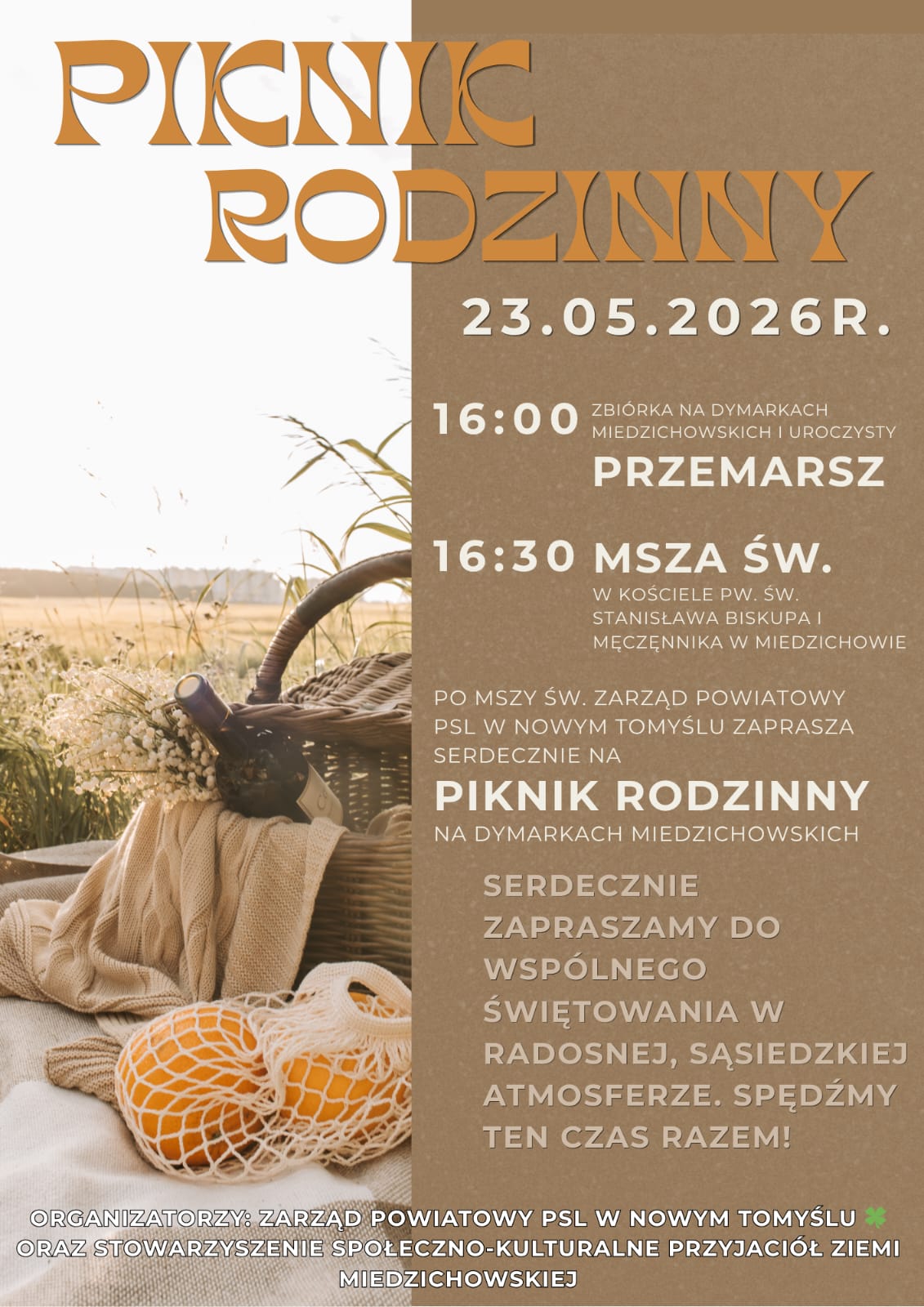Rodzinna atmosfera i wspólne świętowanie. Piknik w Miedzichowie już 23 maja