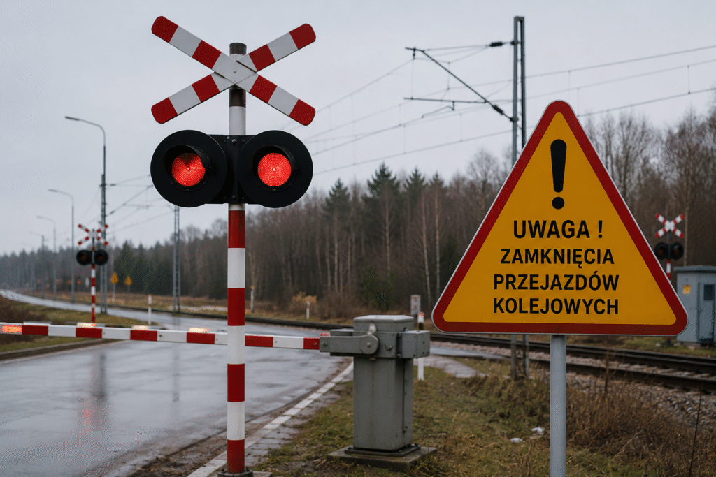 UWAGA! Zamknięcia przejazdów kolejowych