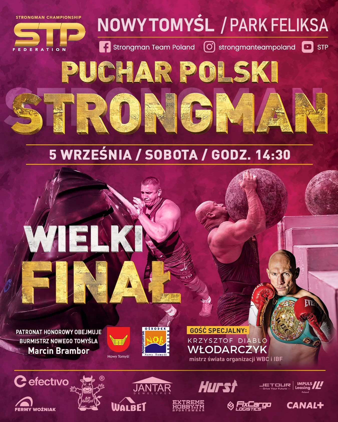 NOWY TOMYŚL: Wielki Finał Pucharu Polski Strongman podczas Jarmarku! Najsilniejsi powalczą w Parku Feliksa