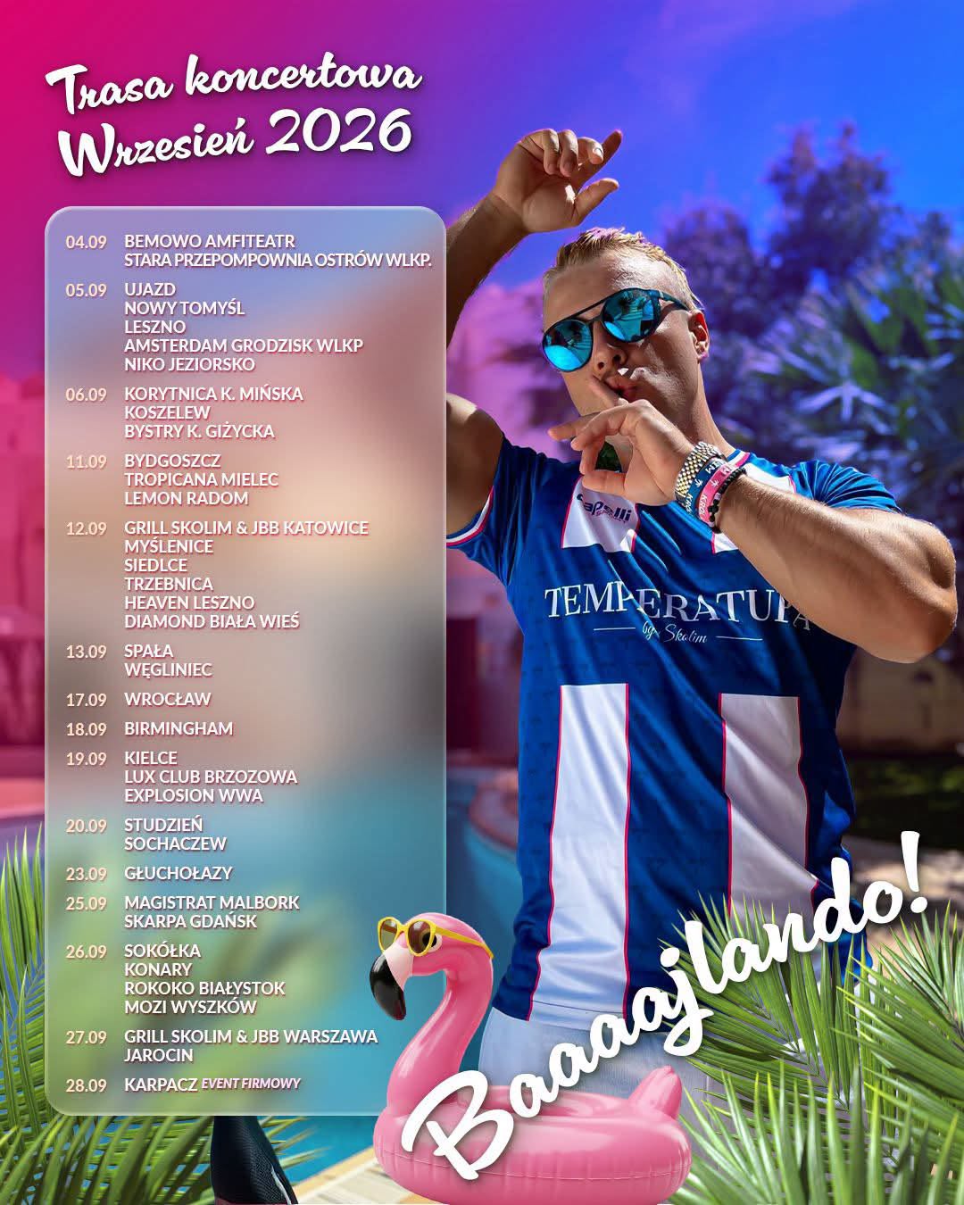 Skolim wpadnie do Nowego Tomyśla w środku koncertowego maratonu. Tego dnia zagra aż pięć razy!