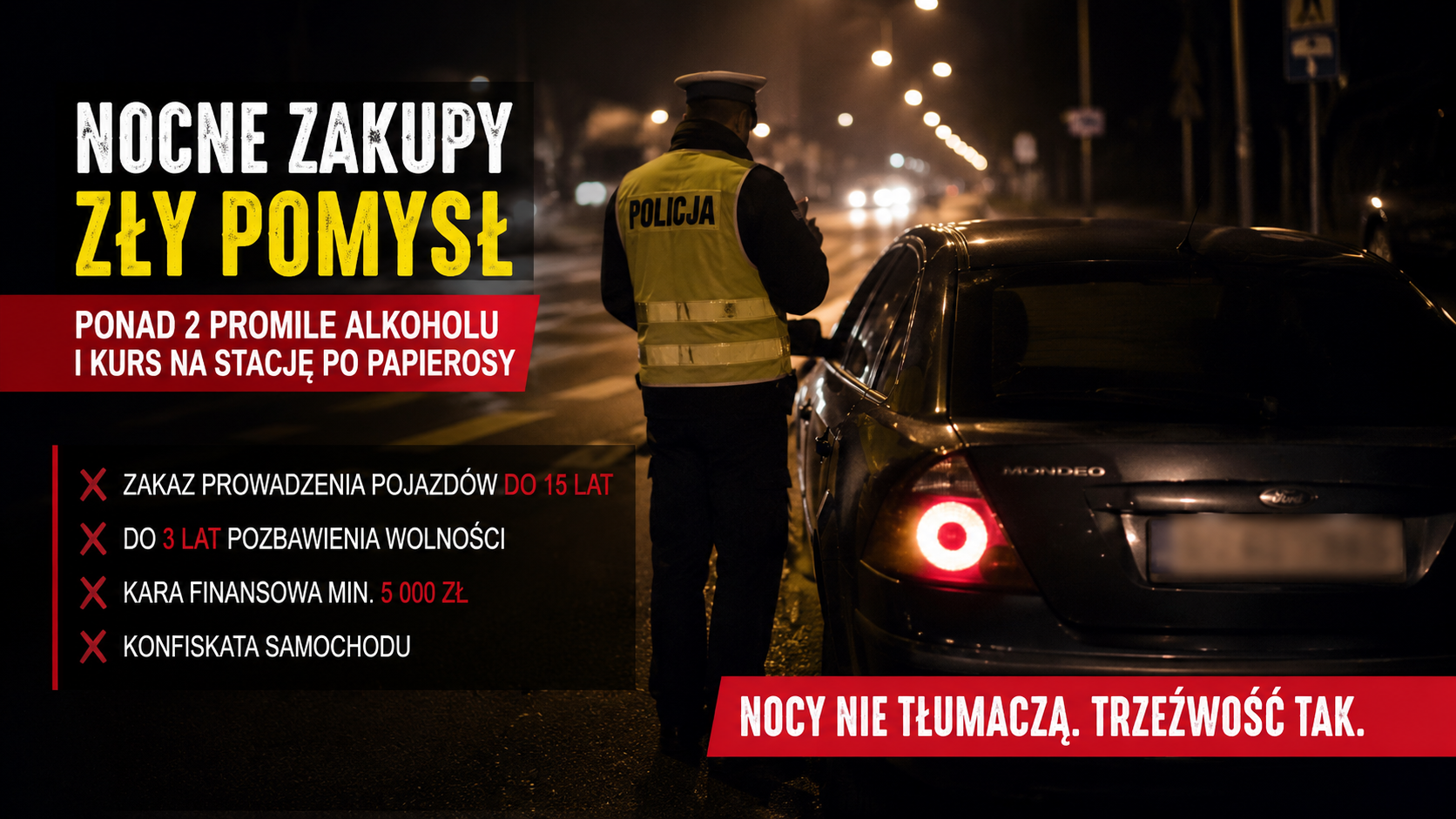 ZBĄSZYŃ: Pojechał po papierosy, a wrócił pieszo. 45-latek stracił prawo jazdy!